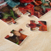 Kleurrijke tandvleeswand legpuzzel (Zijkant)