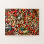 Kleurrijke tandvleeswand legpuzzel (Horizontaal)