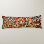 Kleurrijke tandvleeswand lichaamskussen (Achterkant)