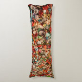 Kleurrijke tandvleeswand lichaamskussen (Voorkant Verticaal)