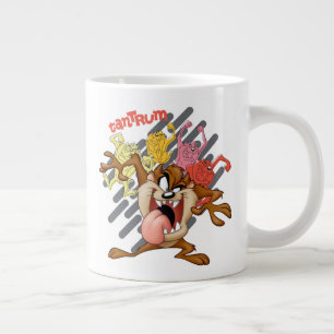 Kleurrijke "Tantrum" TAZ™ Grote Koffiekop