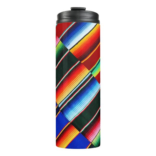 Kleurrijke tapes thermische tumbler thermosbeker (Voorkant)