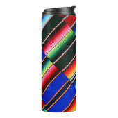 Kleurrijke tapes thermische tumbler thermosbeker (Gedraaid links)