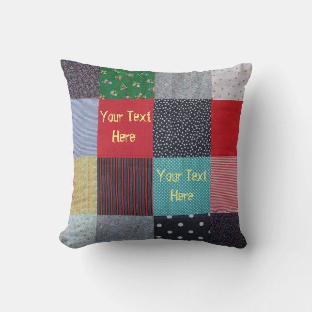 kleurrijke  tapestapel voor tapestroom kussen (Voorkant)