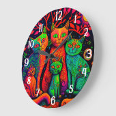 Kleurrijke tapijten Kittens Grote Klok (Hoek)