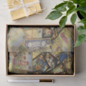 Kleurrijke Tarot Card Deck Spread Illustratie Tissuepapier (Geschenk)