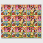 Kleurrijke Tarot Kaart illustraties Cadeaupapier (Vlak)