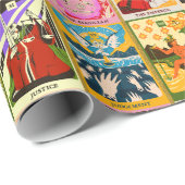 Kleurrijke Tarot Kaart illustraties Cadeaupapier (Rol Hoek)