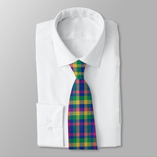 Kleurrijke tartan stropdas (Gebonden)