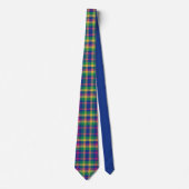 Kleurrijke tartan stropdas (Voorkant)