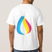 Kleurrijke tatoeagezine t-shirt (Achterkant)