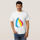 Kleurrijke tatoeagezine t-shirt (Voorkant volledig)