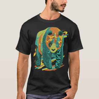 Kleurrijke Tattooed Panda Textures van Tobe Fonsec T-shirt