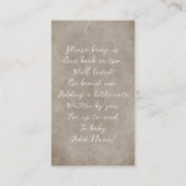 Kleurrijke & Taupe Bloemige Waterverfboeken voor B Informatiekaartje (Achterkant)