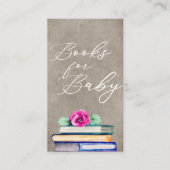 Kleurrijke & Taupe Bloemige Waterverfboeken voor B Informatiekaartje (Voorkant)