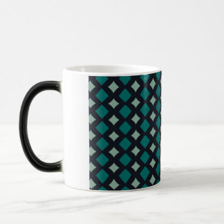Kleurrijke Teal en Onyx Geometrische Koffiemok  Magische Mok
