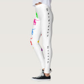Kleurrijke Teckel Leggings (Links)