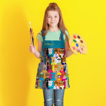 Kleurrijke Teddy Bears met veel professionals Schort<br><div class="desc">Teddy beren hebben ook banen en hobbies - zo veel schattige studies voor dit speciale ontwerp. Pas je aan met je eigen naam. Extra punten als je de beroemde teddy ziet.</div>