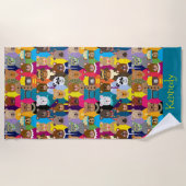 Kleurrijke Teddy Bears met veel professionals Strandlaken (Voorkant)