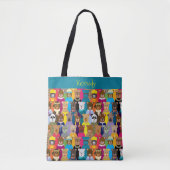 Kleurrijke Teddy Bears met veel professionals Tote Bag (Voorkant)