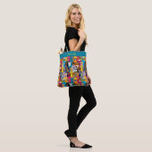 Kleurrijke Teddy Bears met veel professionals Tote Bag (Op model)