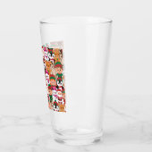 Kleurrijke Teddy Kerstmis met veel professionals Glas (Links)
