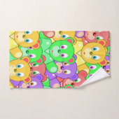 Kleurrijke teddyberen badkamer handdoek sets (Handdoek)