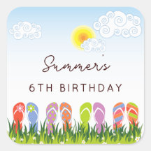 Kleurrijke Teenslippers in de Zonnedag Partij