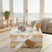 Kleurrijke teenslippers waterverf aanpasbaar glas