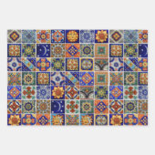 Kleurrijke Tegel oogvangst op aanvraag Inpakpapier Vel (Voorkant)