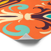 Kleurrijke tegels Azulejos. Traditioneel Portugees Poster (Hoek)