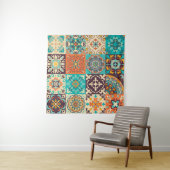 Kleurrijke tegels Azulejos. Traditioneel Portugees Wandkleed (In situ)