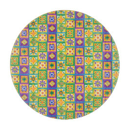 Kleurrijke tegels snijplank