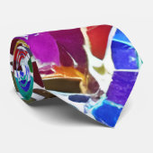 Kleurrijke Tegels stropdas (Opgerold)