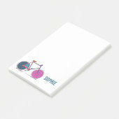 Kleurrijke tekenreeks voor fietsen, speciaal ontwo post-it® notes (Schuin)
