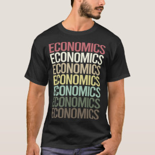 Kleurrijke tekst Economie Economist T-shirt