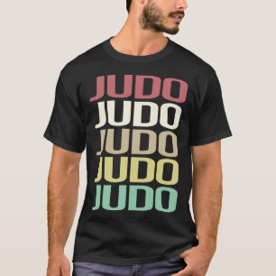 Kleurrijke Tekst Judo T-shirt