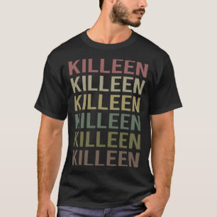 Kleurrijke tekst Killeen T-shirt