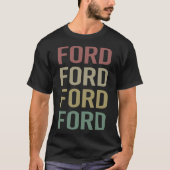 Kleurrijke Tekst Kunst - Ford Naam T-shirt (Voorkant)