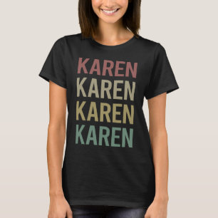 Kleurrijke tekst kunst - Karen Name T-shirt