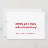 Kleurrijke tekst met stekelstaartwagen  kaart (Achterkant)