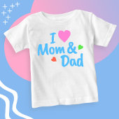 Kleurrijke tekst op Baby T-shirt | DP7Art