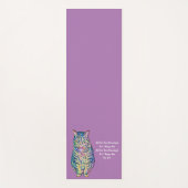 Kleurrijke tekst op maat yogamat (Voorkant)