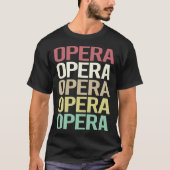 Kleurrijke tekst Opera T-shirt (Voorkant)