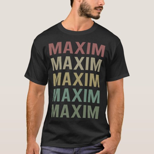Kleurrijke tekstkunst - Maximale naam T-shirt (Voorkant)