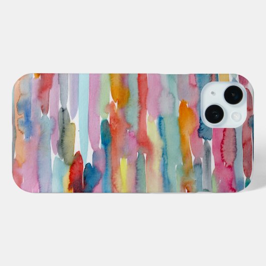 Kleurrijke telefoonhoes, Abstracte kunst, penseels Case-Mate iPhone Case (Achterkant (horizontaal))