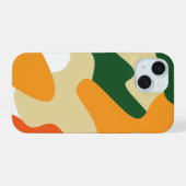 Kleurrijke telefoonhoes iPhone 15 case (Achterkant horizontaal)