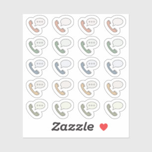 kleurrijke telefoons die herinneringsplanner roep sticker