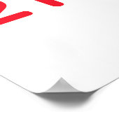 Kleurrijke telling 1-25 nummers educatief  poster (Hoek)