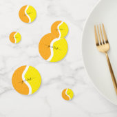 Kleurrijke Tennis Ball Aangepaste tekst Kinder Feu Confetti (Groep)